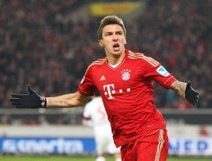 Joie de Mario Mandzukic (FC Bayern Muenchen)